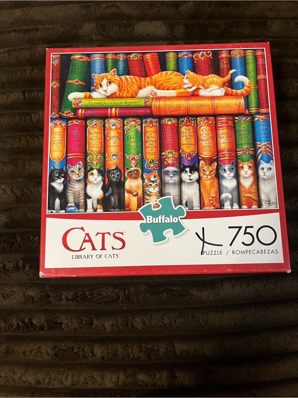 Buffalo 750-Piece 'Cats: Library of Cats' Puzzle - Colorful